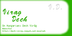 virag dech business card